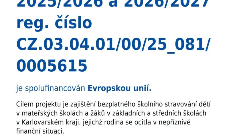 obědy do škol